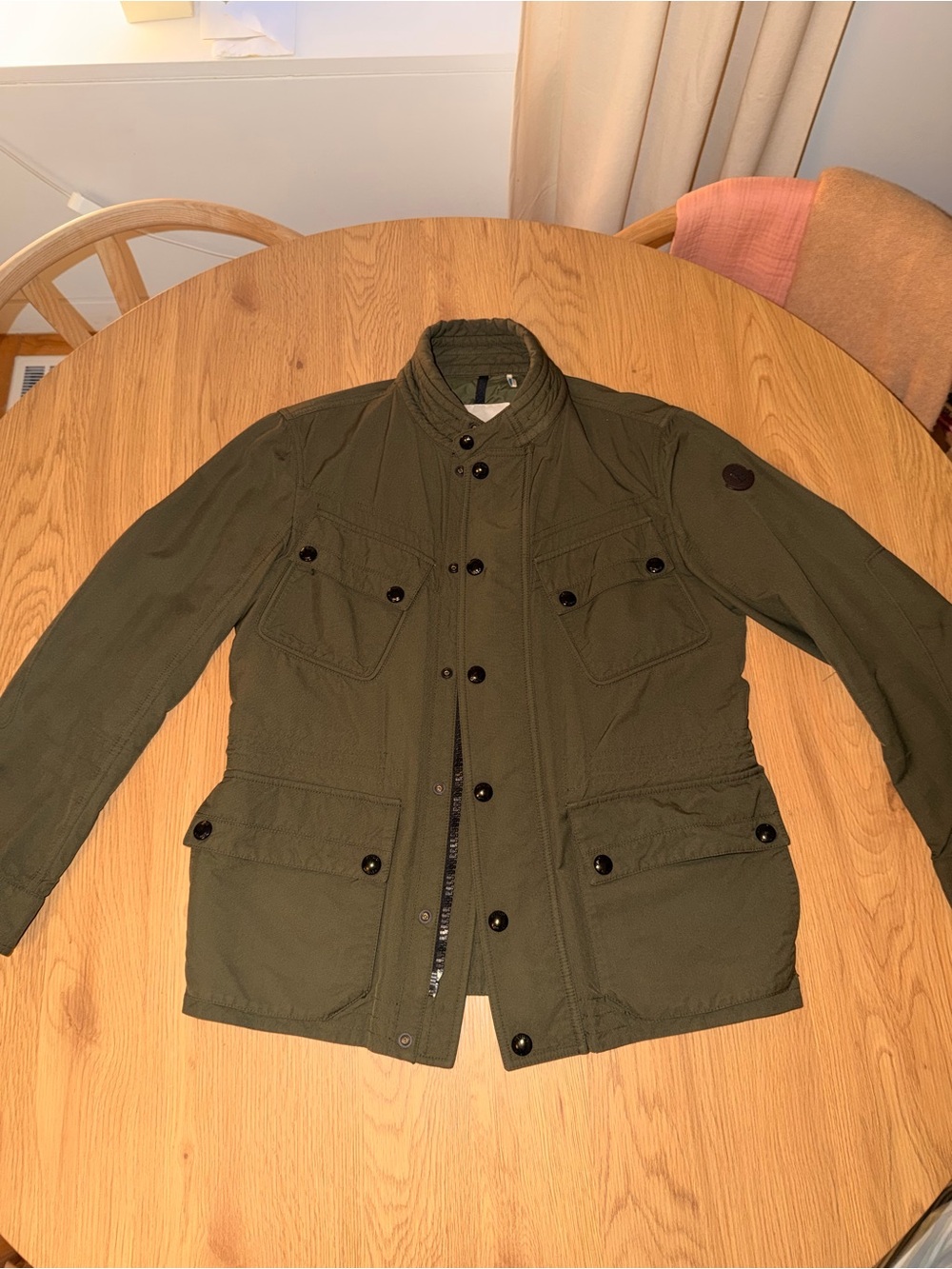 Moncler Olive Green Military Field Jacket